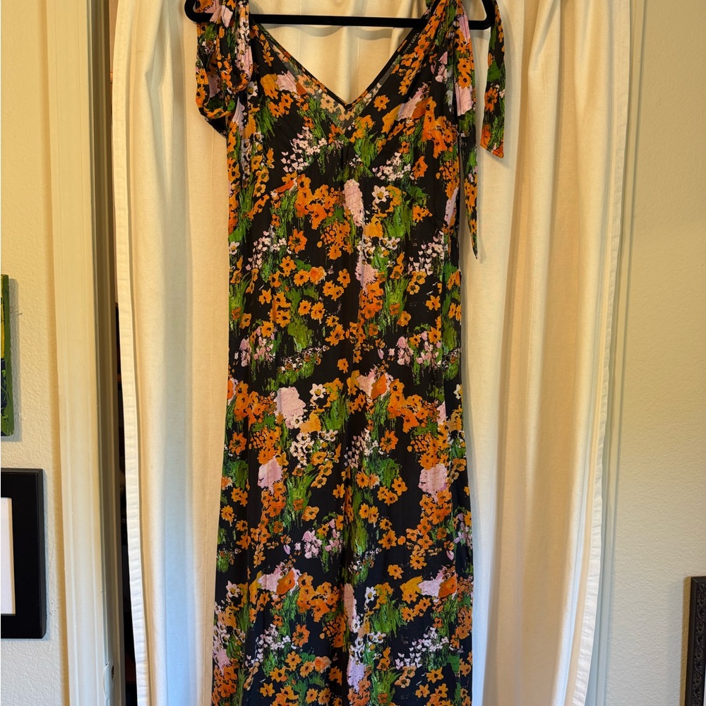 STINE GOYA Black Floral Maxi Dress